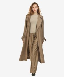 Double long trench coat