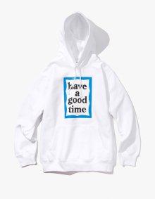 BLUE FRAME PULLOVER HOODIE - WHITE / HGT18FWHD012