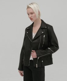 retail zipper leather jaket