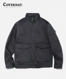 COTTON 2PK BLOUSON CHARCOAL