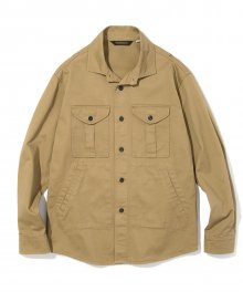 18fw cotton shirts jacket beige
