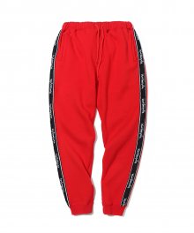 M/G SIDE LINE JOGGER PANTS RED