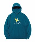 ANGEL LOGO HOODIE BLUE GREEN