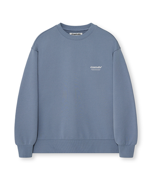 비바스튜디오(vivastudio) LOCATION CREWNECK [PASTEL BLUE]