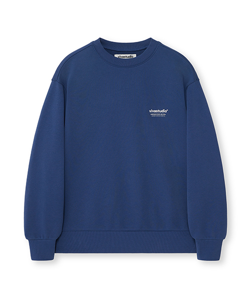 비바스튜디오(vivastudio) LOCATION CREWNECK [INDIGO BLUE]