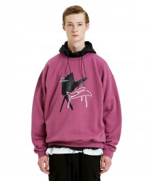 FURNITURE COLLAGE SWEATSHIRT pink