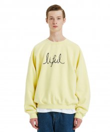 SCRIPT LOGO SWEATSHIRT lt. yellow