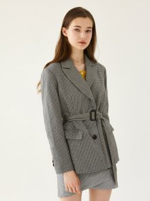 check tailored jacket_grey