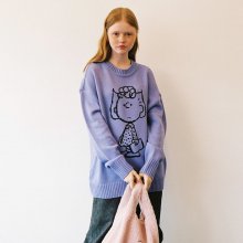 [FW18 Peanuts] Pullover Knit(Lavender)