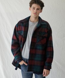 M#1654 heavy wool shirt jacket