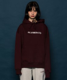 [UNISEX] 18FW 로고후드티 (BURGUNDY)