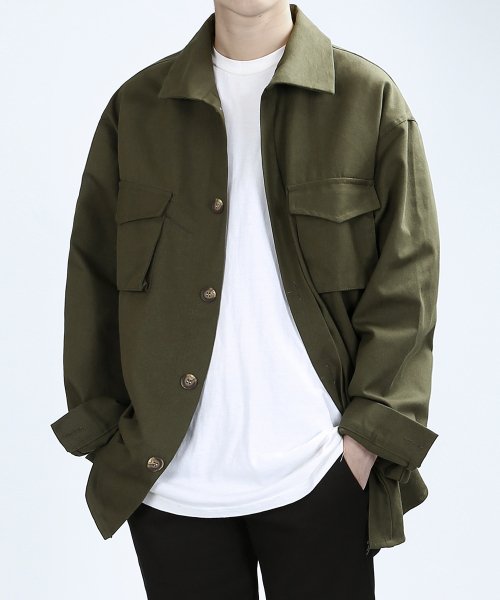 TP89 CARGO OVERFIT JACKET (KHAKI)