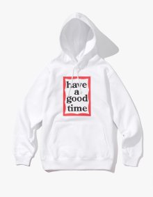 FRAME PULLOVER HOODIE - WHITE