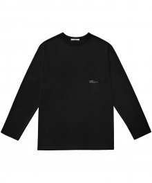 CURRENT LOGO LONG SLEEVE MEN [BLACK]