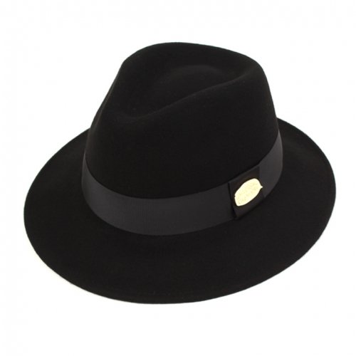 Gold Metal Line Short Fedora 숏페도라