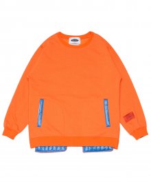 인사이드-아웃 스웨트셔츠 (orange)
