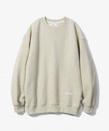 Napping Slab Sweat Shirts [Beige]