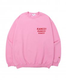 KANCO CARTOON LOGO SWEATSHIRT pink