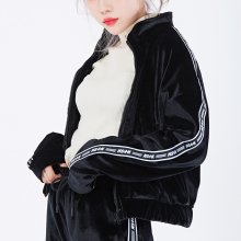 [NF] LINE VELVET TRACK TOP BLACK (NF18A017H)