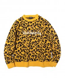 M/G LOGO KNIT SWEATER REOPARD
