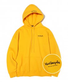 MARK GONZALES SMALL SIGN LOGO HOODIE YELLOW
