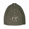 BACK SATIN JUNGLE FATIGUE JACKET OLIVE