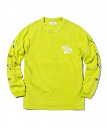 YCSL Logo L/S T-Shirts Green Yellow