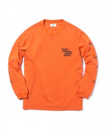 YCSL Logo L/S T-Shirts  Carrot Orange