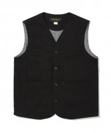 18fw HBT pocket vest black