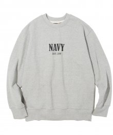18fw navy sweat shirts grey
