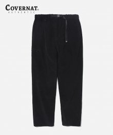 CORDUROY SLIM EASY PANTS BLACK