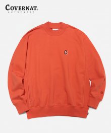 MOCK NECK POCKET CREW ORANGE