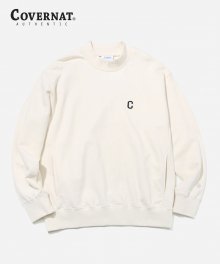 MOCK NECK POCKET CREW IVORY