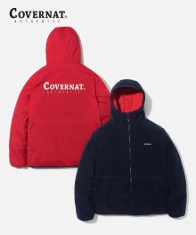 REVERSIBLE FLEECE WARM UP JACKET NA/RD