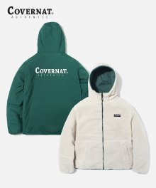 REVERSIBLE FLEECE WARM UP JACKET IV/GN