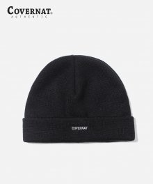 KNIT RIP BEANIE BLACK