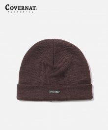 KNIT RIP BEANIE BROWN