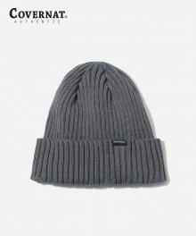 KNIT MEDIUM RIP BEANIE GRAY