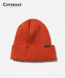 KNIT MEDIUM RIP BEANIE ORANGE