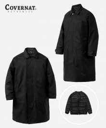 3WAY DUCK DOWN MAC COAT BLACK