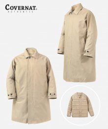 3WAY DUCK DOWN MAC COAT BEIGE