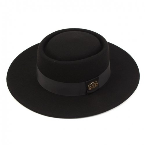 Home GD Metal Line Wool BK Fedora 울페도라