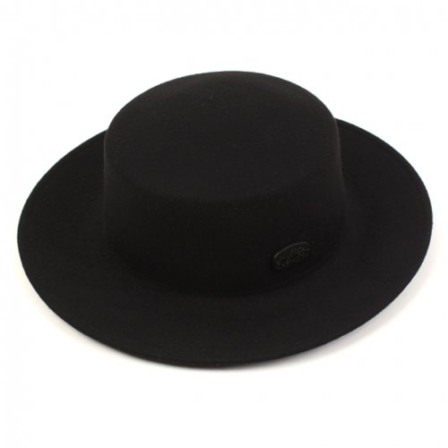 Flat BK Metal Wool BK Fedora 울페도라