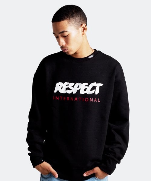 리스펙트(respect) 인터네셔널 로고 맨투맨