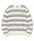 Stripe Vintage Sweatshirt Ivory