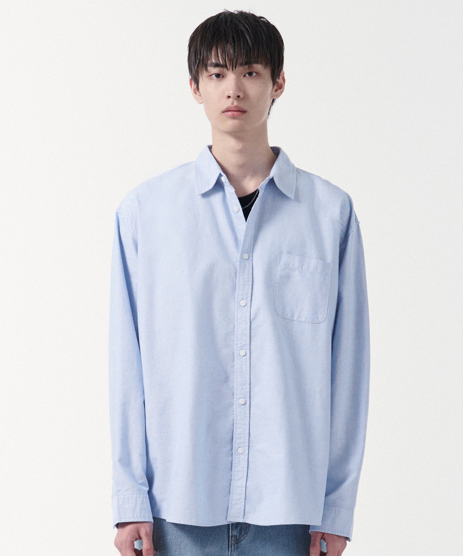RELAX FIT OXFORD SHIRT [BLUE]