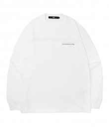 LMC FN BAR LOGO LONG SLV TEE white