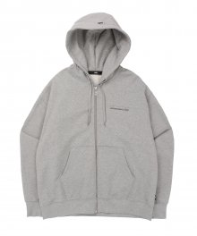 LMC FN BAR LOGO ZIP-UP HOODIE heather gray