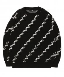 LMC DIAGONAL KNIT SWEATER black