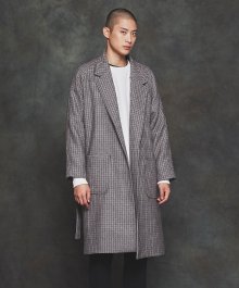 [UNISEX] 헤비 울 오버핏 로브 롱코트 (BEIGE)